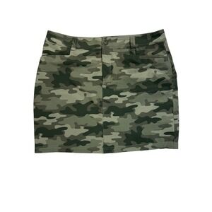 Eddie Bauer‎ Adventurer Skort Camo Print Outdoor Casual Skirt Size 12